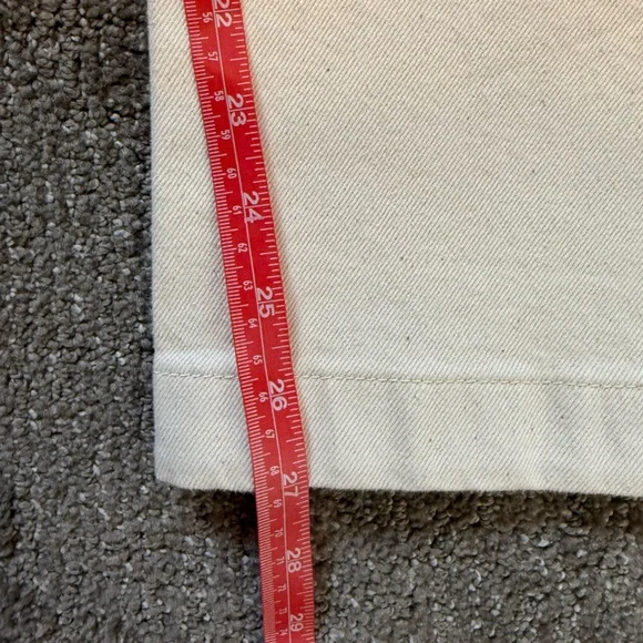 NWT Boden Cropped Flare High-Rise Jeans Cream Size 18 US - Picture 11 of 14